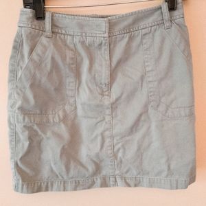 VGUC The Limited green khaki mini skirt, sz 6